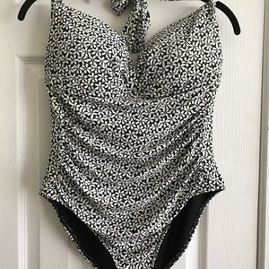 Nip & Tuck Swim One Piece Halter Swimsuit